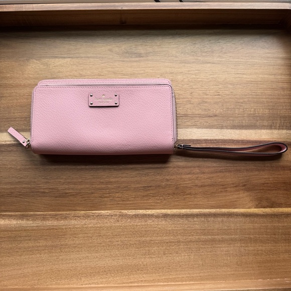 Kate Spade Pink Wallet with Wristlet - Picture 1 of 10